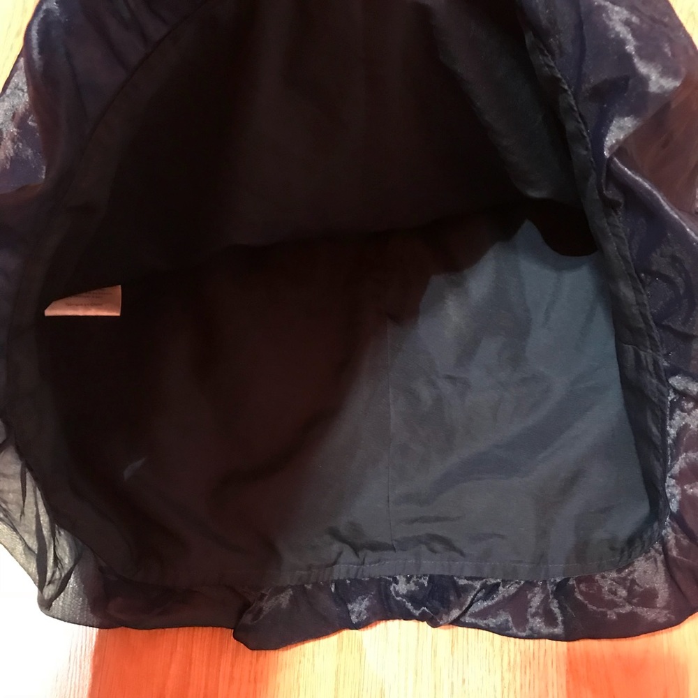 White by Vera Wang Navy Strapless Formal Dress - Picture 5 of 7